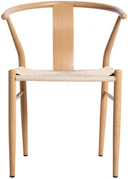 Beck Hand Woven Rope Dining Chair in Natural, Set of 2 - 893Oak-C
