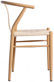 Beck Hand Woven Rope Dining Chair in Natural, Set of 2 - 893Oak-C