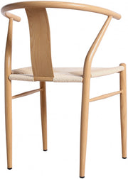Beck Hand Woven Rope Dining Chair in Natural, Set of 2 - 893Oak-C