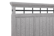 Beckett Rustic Gray Footboard Bench Panel Bedroom Set - Gate FurnitureBedroom Set