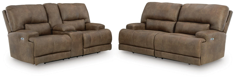 Beckley Place Sofa and Loveseat in Earth - PKG023972