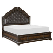 Beddington Dark Cherry Upholstered Panel Bedroom Set - Gate FurnitureBedroom Set