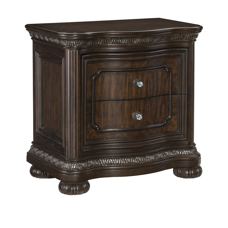 Beddington Dark Cherry Upholstered Panel Bedroom Set - Gate FurnitureBedroom Set