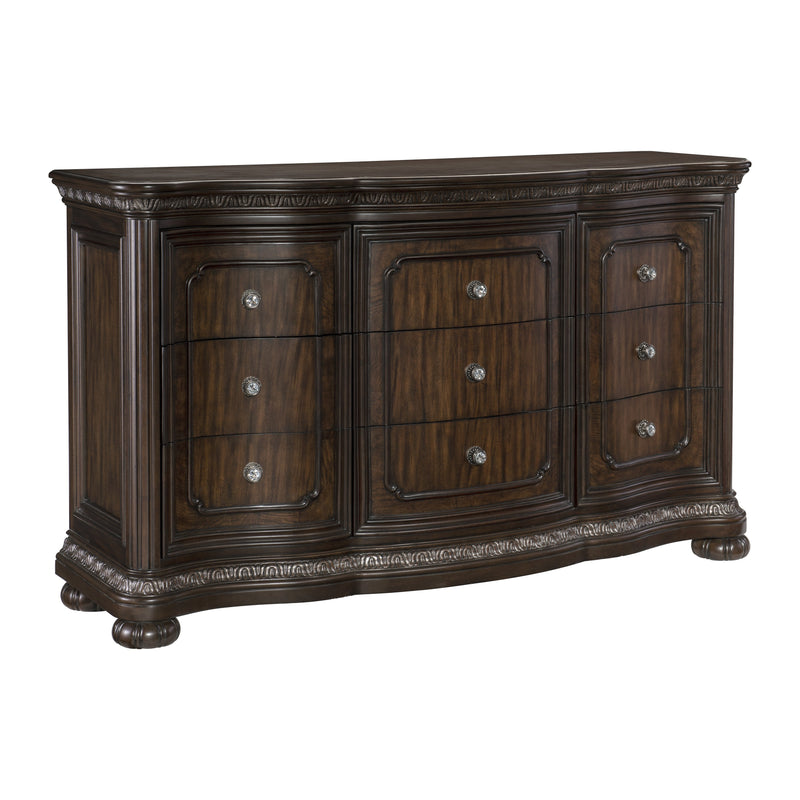 Beddington Dark Cherry Upholstered Panel Bedroom Set - Gate FurnitureBedroom Set