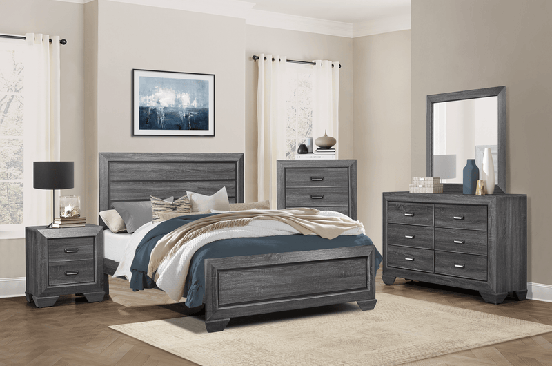 Beechnut Gray Panel Bedroom Set - Gate FurnitureBedroom Set