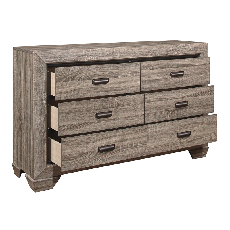 Beechnut Light Elm Panel Bedroom Set - Gate FurnitureBedroom Set