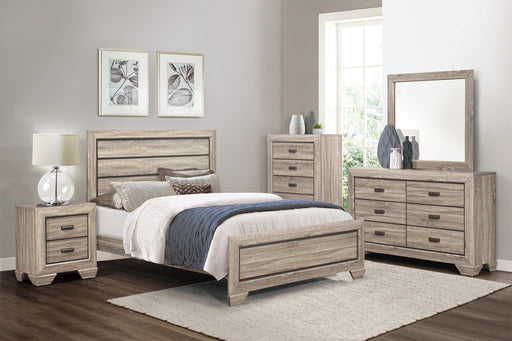 Beechnut Light Elm Panel Bedroom Set - Gate FurnitureBedroom Set