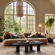 Beekman Oak Wood Coffee Table in Black - 291Black-C