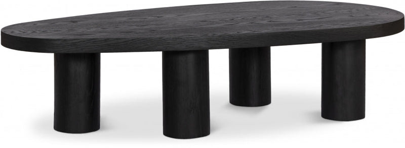 Beekman Oak Wood Coffee Table in Black - 291Black-C