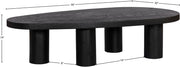 Beekman Oak Wood Coffee Table in Black - 291Black-C