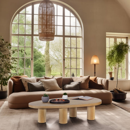 Beekman Oak Wood Coffee Table in Natural - 291Oak-C