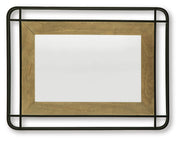 Beelman Black/Brown Accent Mirror - A8010409