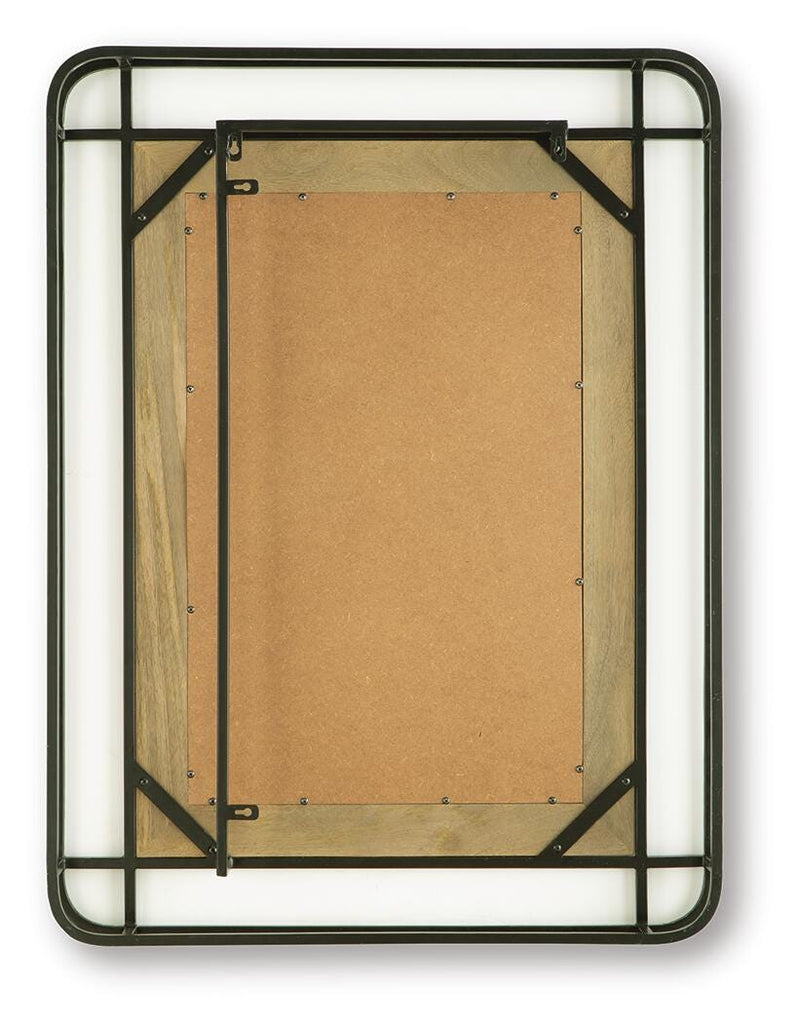 Beelman Black/Brown Accent Mirror - A8010409