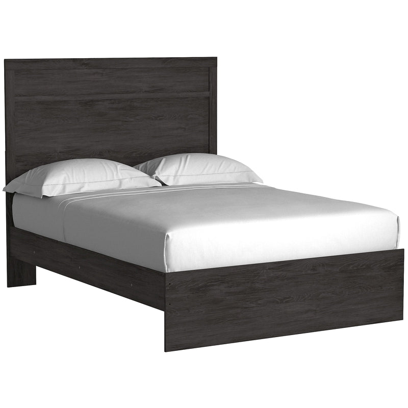 Belachime Black Full Panel Bed - Gate FurnitureFull Bed