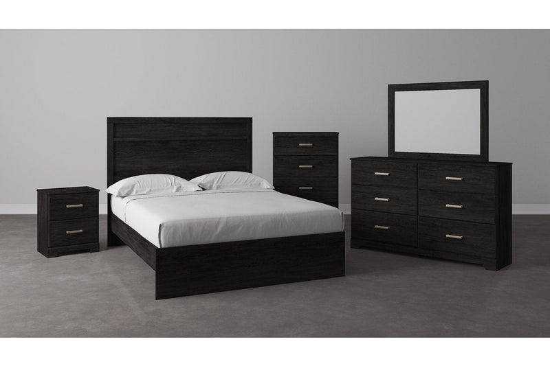 Belachime Black Full Panel Headboard/Footboard - B2589-55 - Gate Furniture