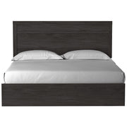 Belachime Black King Panel Bed - Gate FurnitureKing Bed