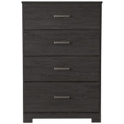Belachime Black Panel Bedroom Set - Gate FurnitureBedroom Set