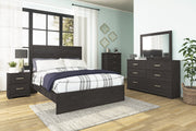 Belachime Black Panel Bedroom Set - Gate FurnitureBedroom Set