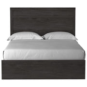 Belachime Black Queen Panel Bed - Gate FurnitureQueen Bed