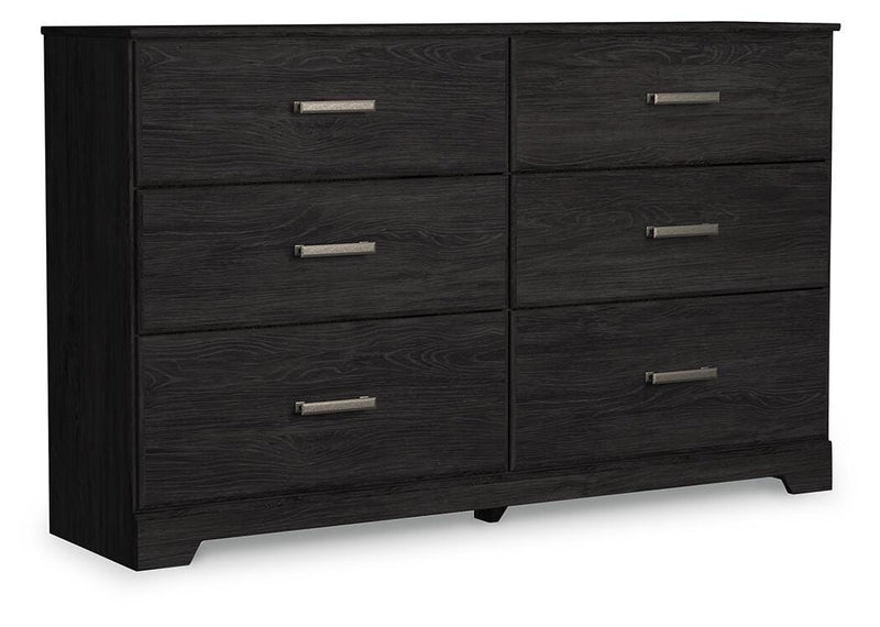Belachime Charcoal King Panel Bed, Dresser, Chest and 2 Nightstands - B2589B14