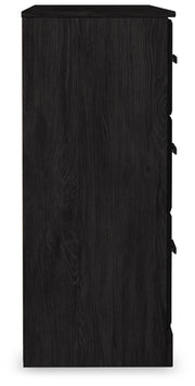 Belachime Charcoal King Panel Bed, Dresser, Chest and 2 Nightstands - B2589B14