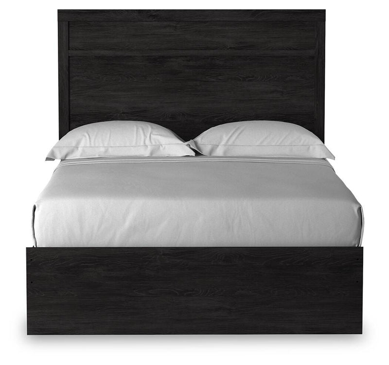 Belachime Full Panel Bed, Dresser, Chest and 2 Nightstands - B2589B19