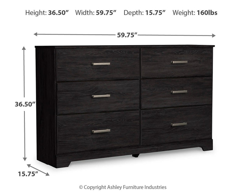 Belachime Full Panel Bed, Dresser, Chest and 2 Nightstands - B2589B19
