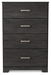Belachime Full Panel Bed, Dresser, Chest and 2 Nightstands - B2589B19