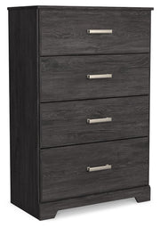 Belachime Full Panel Bed, Dresser, Chest and 2 Nightstands - B2589B19