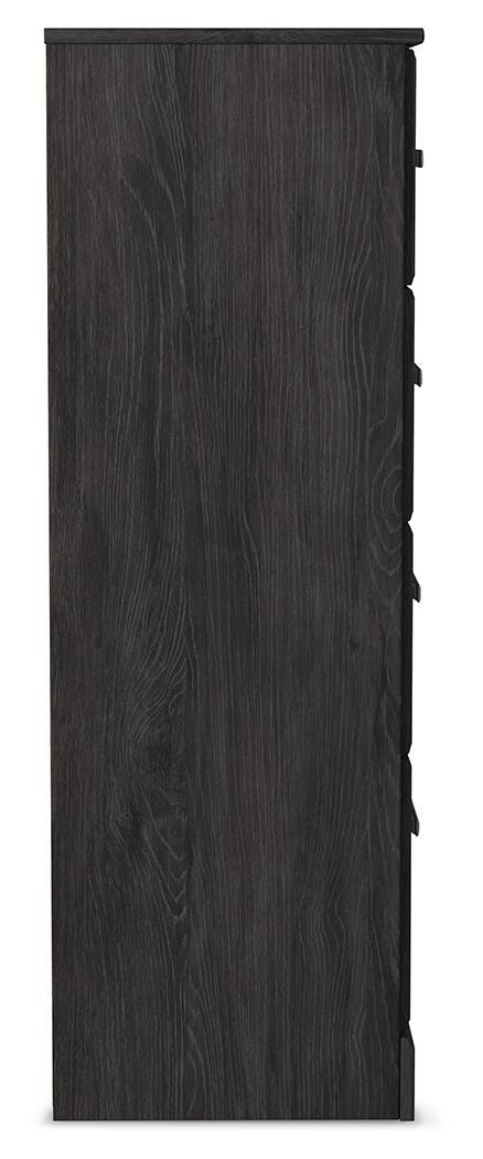Belachime Full Panel Bed, Dresser, Chest and 2 Nightstands - B2589B19