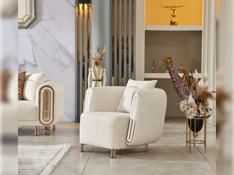 Bella Chair Cream in Cream - 101-BEL-55429-B