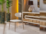 Bella Diningroom (Consol With Mirror & Dining Table & 6 Dining Chair) - 200-SAN-BEL-DT-6-SET