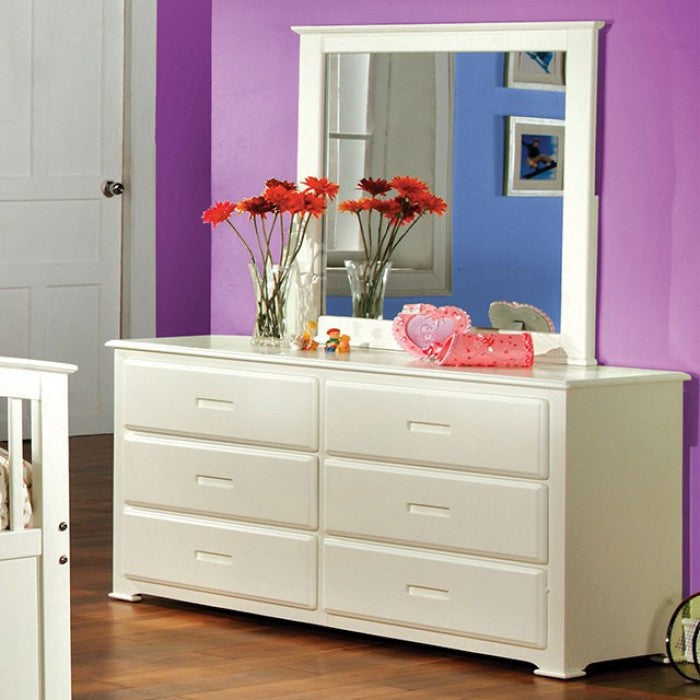 Bella White Mirror - CM7035W-M