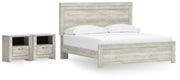 Bellaby King Panel Bed and 2 Nightstands - B331B25
