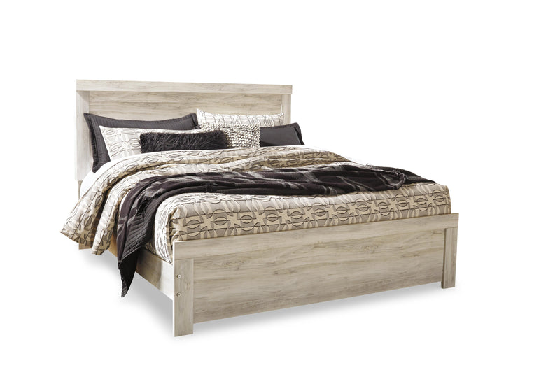 Bellaby King Panel Bed with Dresser in Whitewash - PKG004730