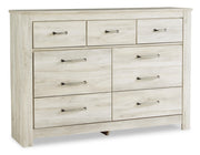 Bellaby King Panel Bed with Dresser in Whitewash - PKG004730
