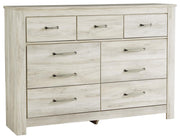 Bellaby King Panel Headboard Bed with Dresser in Whitewash - PKG004647