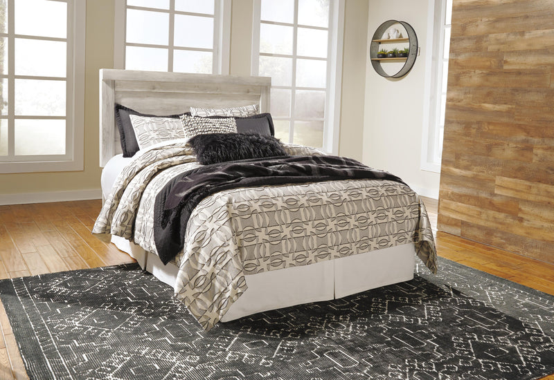 Bellaby Queen Panel Headboard Bed with Dresser in Whitewash - PKG004634