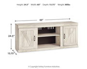 Bellaby Whitewash 4-Piece Entertainment Center - EW0331W6