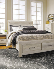 Bellaby Whitewash Footboard Storage Platform Bedroom Set - Gate FurnitureBedroom Set