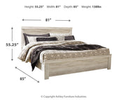 Bellaby Whitewash King Panel Bed, Dresser, Mirror and 2 Nightstands - B331B22