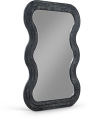 Bellagio Oak Veneer Mirror in Black - 66068Black-M