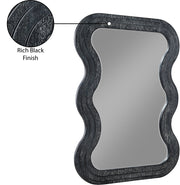 Bellagio Oak Veneer Mirror in Black - 66068Black-M