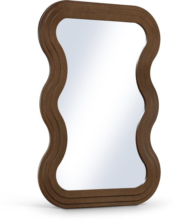 Bellagio Oak Veneer Mirror in Brown - 66068Brown-M