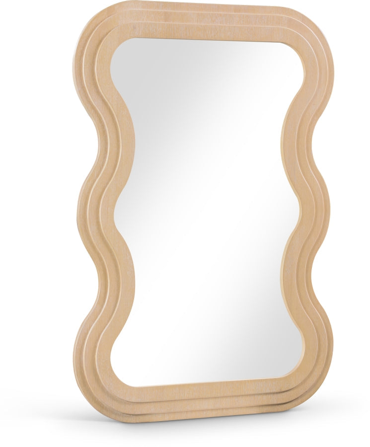 Bellagio Oak Veneer Mirror in Natural - 66068Oak-M