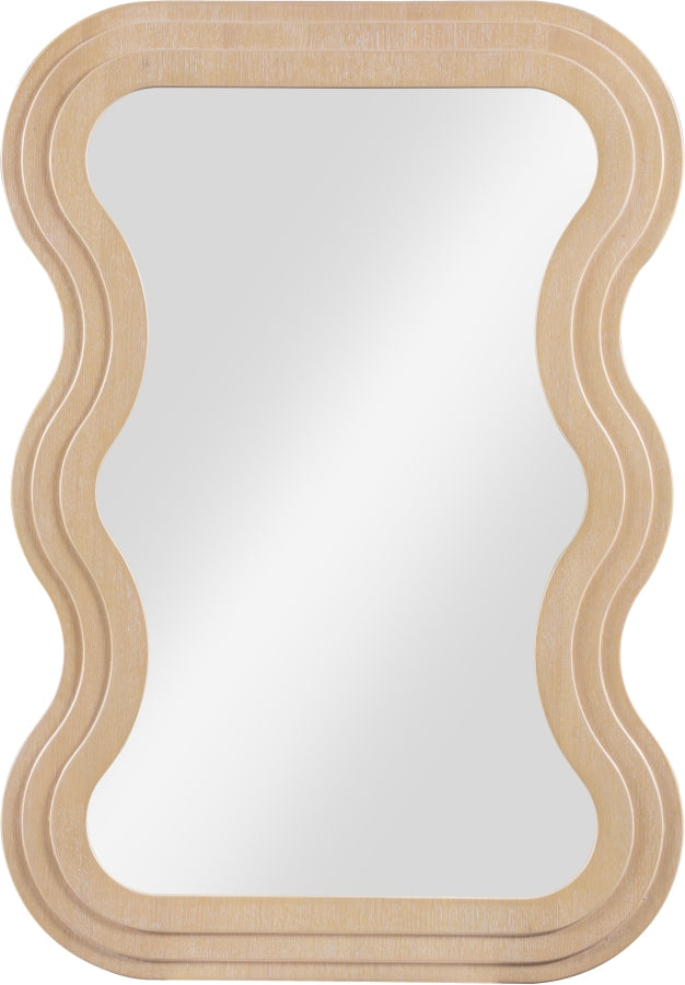 Bellagio Oak Veneer Mirror in Natural - 66068Oak-M
