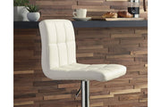 Bellatier Bone Adjustable Height Bar Stool (Set of 2) - Gate FurnitureBarstool