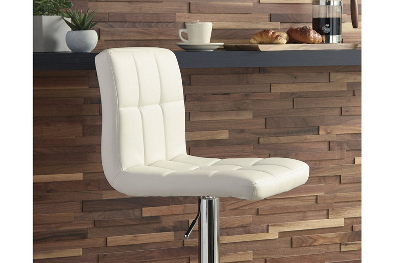 Bellatier Bone Adjustable Height Bar Stool (Set of 2) - Gate FurnitureBarstool