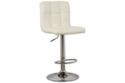 Bellatier Bone Adjustable Height Bar Stool (Set of 2) - Gate FurnitureBarstool