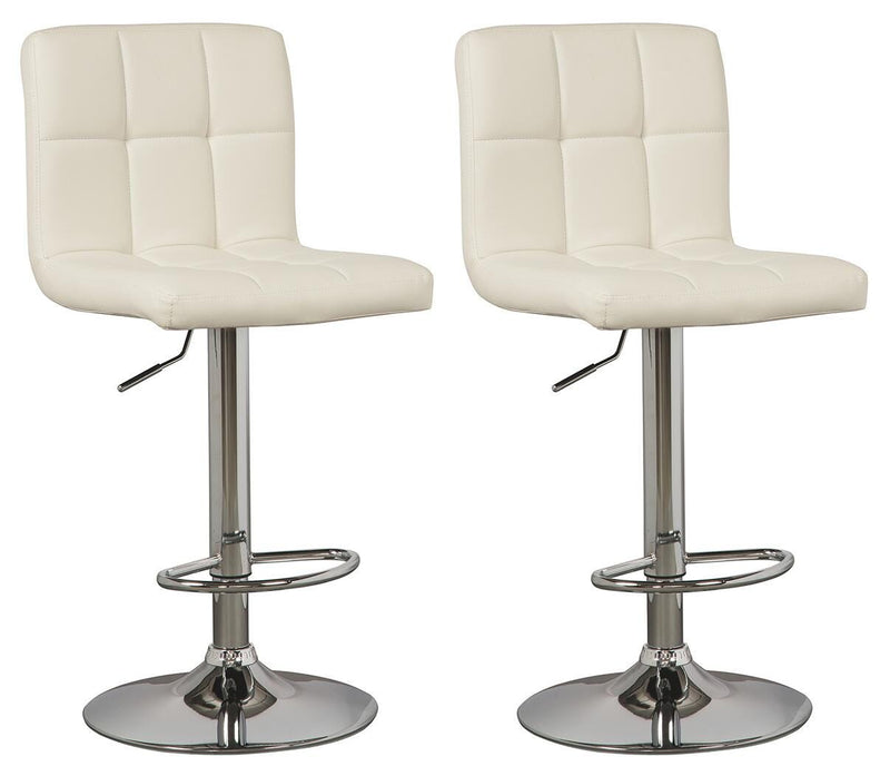 Bellatier Bone Adjustable Height Bar Stool (Set of 2) - D120-230X2